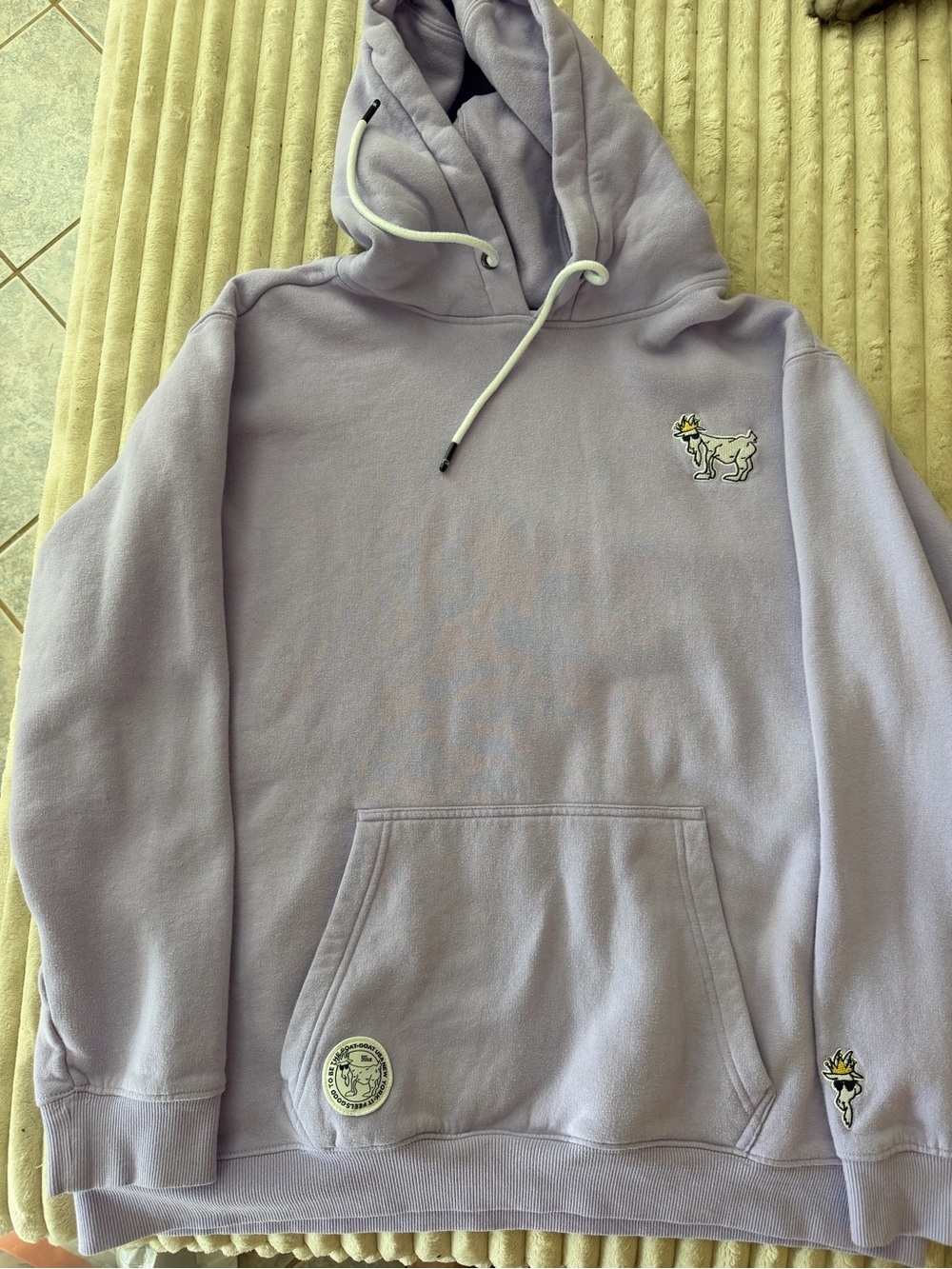 Men's purple Hoodie Sweatshirt with Embroidered Graphics